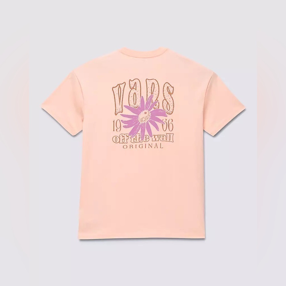 Vans Flower Balance Oversized Tee. Size: XS Color: Tropical Peach